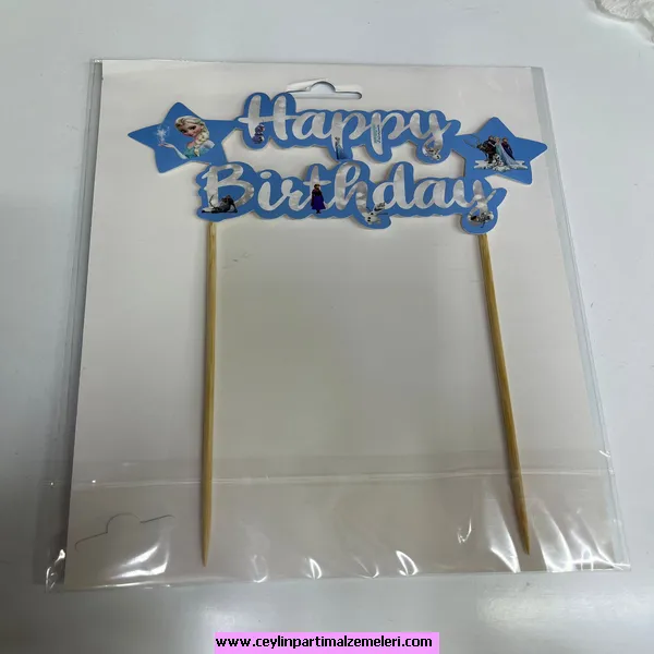 Elsa Temalı Pasta Bayrağı